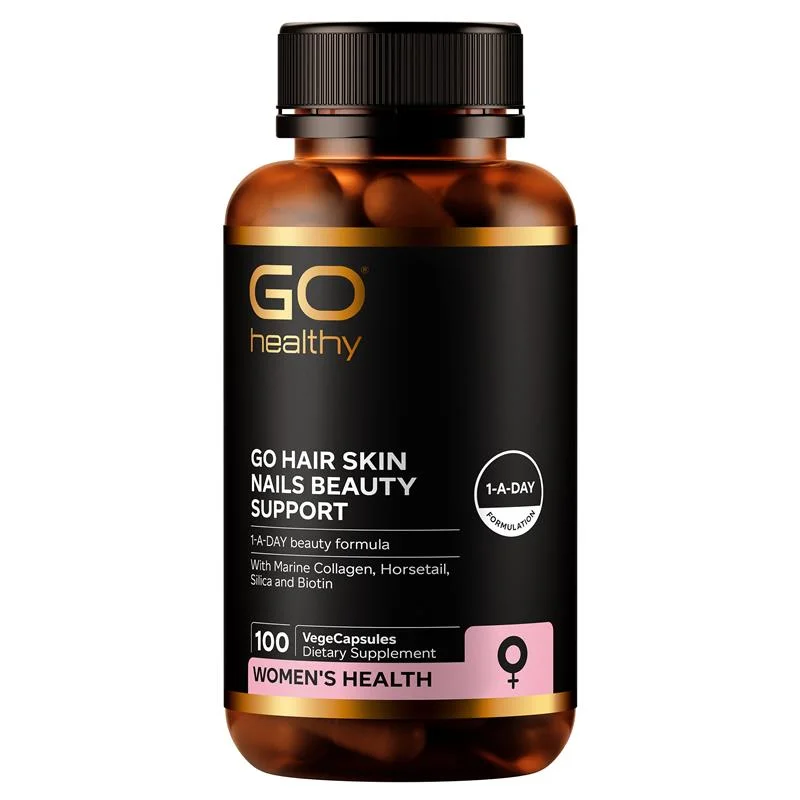 GO Healthy hair skin nails beauty support 100c 高之源 胶原蛋白胶囊100粒【保质期2028/11】